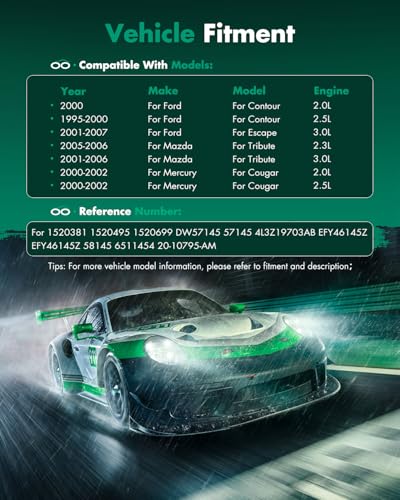 Image of SCITOO AC Compressor fit for Ford for Escape 3.0L 2001-2007 | Fast Cooling, Ultra Low Noise (≤72 dB)Air Conditioner Compressor with Clutch, Easy Installation, 1520381 1520495 DW57145
