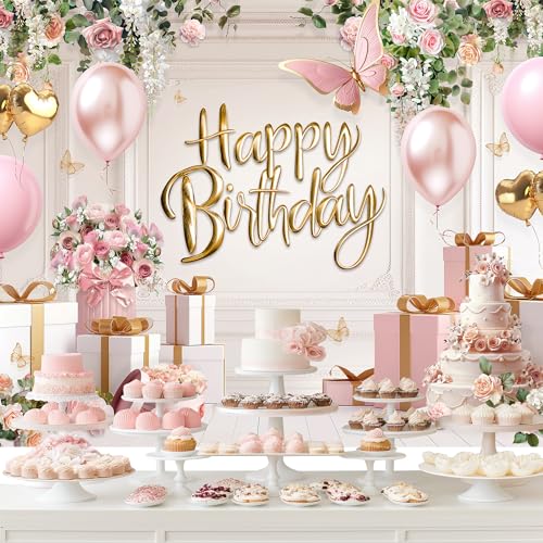 Fondo Fotográfico Feliz Cumpleaños Tela Poliéster 8x6 pies miniatura 2