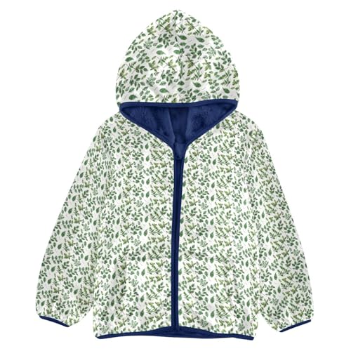 Leaf Boys Fleece Coat,Children's Zip-Up Hoodie Jacket,Baby Warm Fashion Outerwear 3-10T,A113389