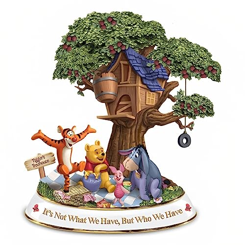 The Bradford Exchange Hawthorne Village Division Friendships of Winnie The Pooh Hundred Acre Wood Collection Issue #2 'It's Not What We Have But Who You Have' Sculpture 7.5-inches