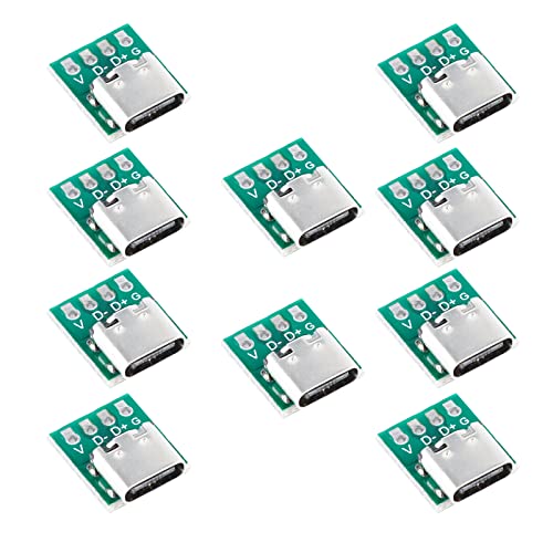 10 piezas adaptador USB Tipo C 16P test PCB miniatura 1