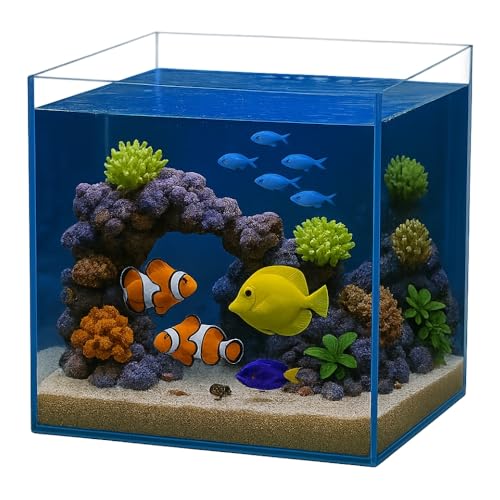 GarPet Würfel Aquarium 30x30x30 35x35x35 40x40x40 Becken Glasbecken 30 35 40 (40x40x40 cm)