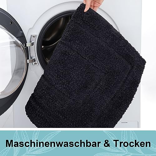 Homaxy Tappeto da bagno in microfibra antiscivolo