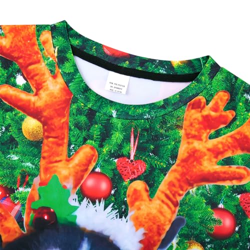 Goodstoworld Mens/Womens Ugliest Christmas Sweatshirt 3D Unique Hilarious Graphic Pullover Shirt S-4XL4