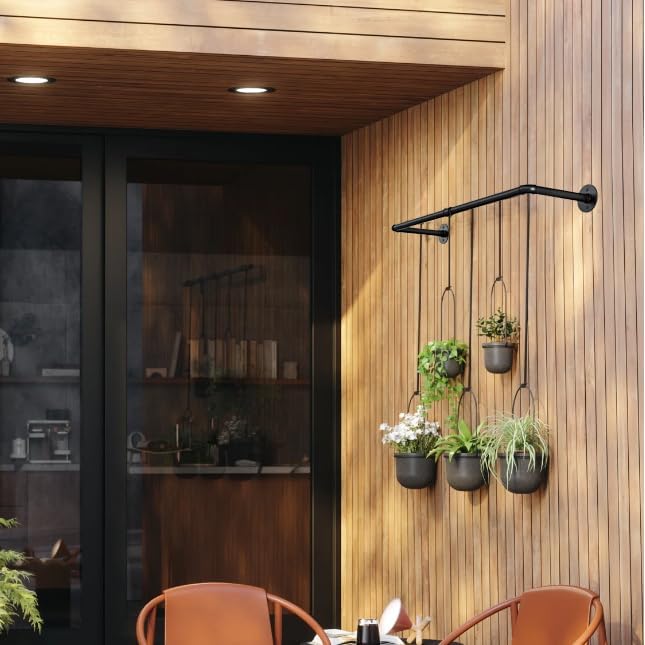 Hanging Planters for Indoor Plants,Window Plant Shelves,Plant Hanging Rod,Window Shelf for Plants,Plant Hanger Indoor Black with 3 Hooks(Pot & Plant Not Included) 36in - Image 4