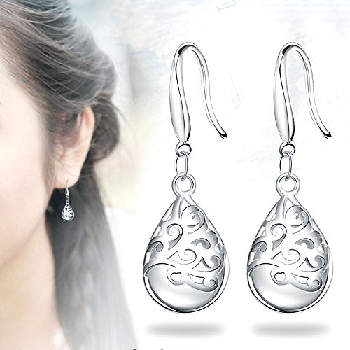 "Wishing Tree" 925 Sterling Silver Filigree Drop Dangle Earrings for Women2