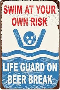 Jintao Schwimmbad Warnschild Modell 1