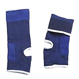 IROX Stück Nylon-Knöchelbandage, hochelastisch, atmungsaktiv und saugfähig, Knöchelschutz bei Sport, Verstauchungen und Müdigkeit, lindert Schmerzen, Größe: 19 x 8 cm (blau), Unisex