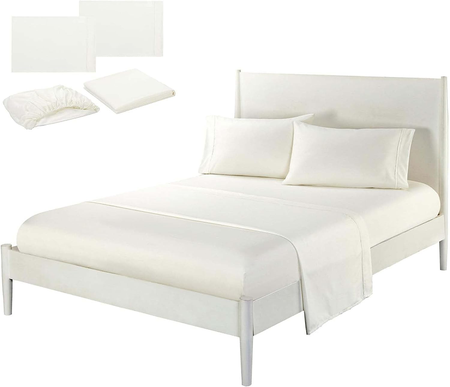 Casilva - Casilva Bed Sheets, Casilva Self Cleaning Sheets, Casilva Eucalyptus Sheets, Casilva Core Sheet Set, Casilva Bedding Experience a Better Way to Sleep (G,Queen Flat Sheet)