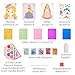 MiDeer 4-in-1 Dress Up Games Set, Princess Art Craft Kits with Makeup Books, Stickers & Diamond Painting, Mess-Free Safe DIY Art Activity, Travel Toys, Ideal Birthday for Girls 4-8+
