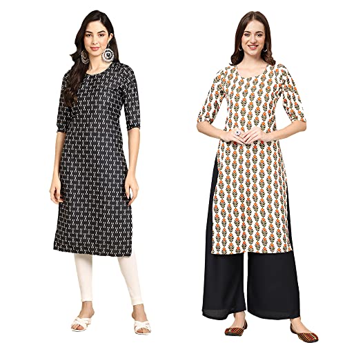 Image of Pinkmint Women's Crepe Regular Kurta