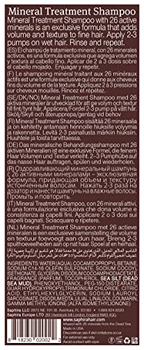 Saphira Mineral Treatment Shampoo And Conditioner For Fine, Thin And Color-Treated Hair, Sulfate-Free, Paraben-Free, Strengthens, Volumizes And Defines Weak And Fragile Hair, 8.5 Ounce (Pack Of 2) #TOP4