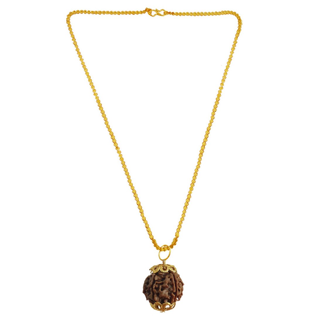 Multicolour Metal 6 Mukhi Rudraksha Pendant for Men-image-17
