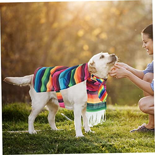 Disfraz poncho mexicano para perros Toyvian miniatura 4
