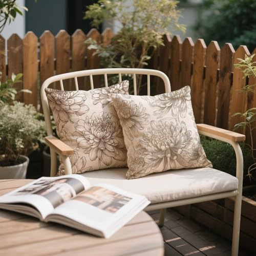Coussin extérieur imperméable 45x45 avec fermeture éclair invisible pour balcon - 4