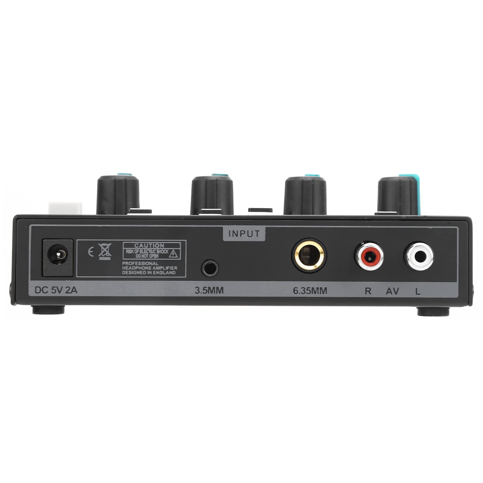 Amplificatore per Cuffie 4 Canali Splitter Amp Monitor 100‑240 V Mono/stereo Set AMP‑i4Ⅱ con Tappetino Antiscivolo Sul Fondo(EU Plug)