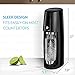 SodaStream One Touch Electric Sparkling Water Maker Bundle (Black) with CO2, BPA free Bottles, and 0 Calorie Fruit Drops Flavors