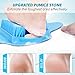 BESKAR Shower Foot Scrubber Mat with Pumice Stone, Cleans, Exfoliates & Smooths Your Foot Without Bending in The Shower or Bathtub, Foot Dead Skin & Callus Remover, Upgraded Non-Slip Suction Cups
