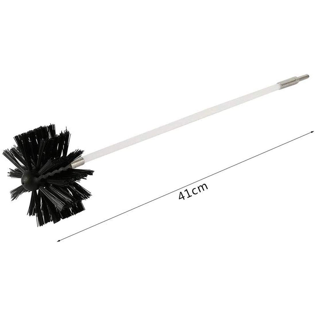 FAXIOAWA Schornsteinfeger-Set für Öfen, Schornsteinfegerbürste, Rauchrohr-Reinigungsbürste und Stangen-Set, Ruß-Reinigungsstab-Set, Rohrbaggerbürste, Trockner, Kanalreinigungsset, 6 Stangen