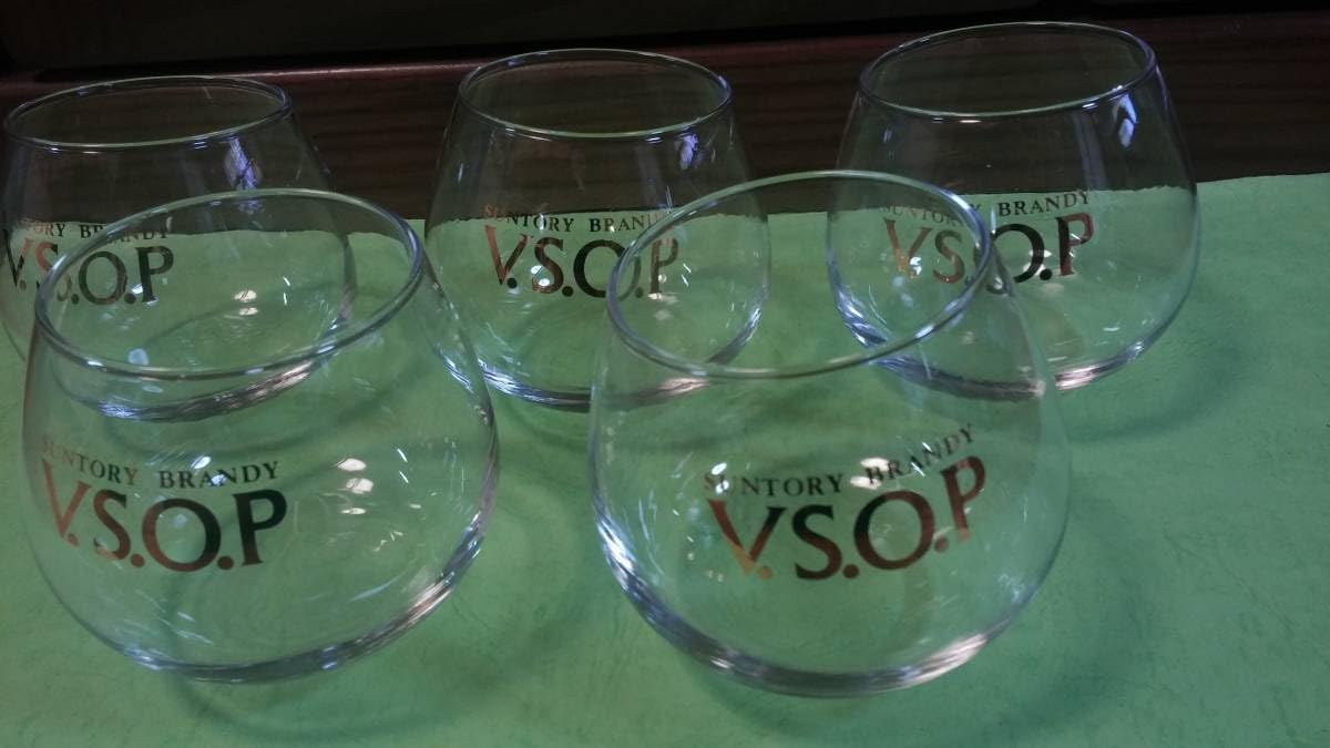 80年代サントリーブランデーグラス Amazon | Suntory V.S.O.P VSOP ブランデーグラス 5個セット 昭和