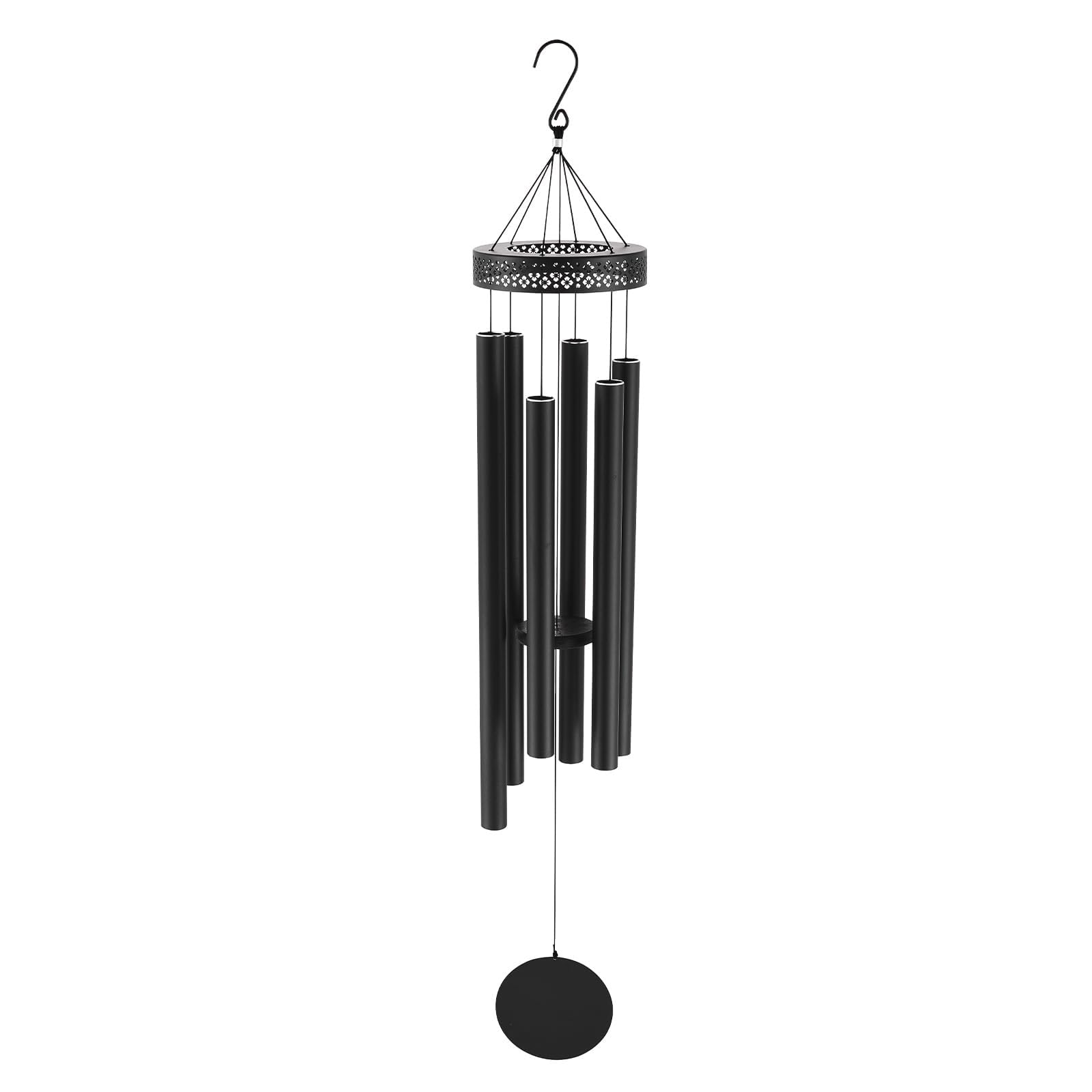 Wind Chime 32'' Outside Wind Chimes for Garden Patio Decor Deep Tone Soothing Melodic Tones Memorial Windchime(32''black)