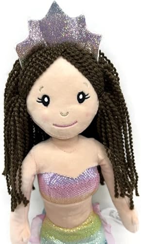 Miniatura 2 de The Petting Zoo Muñeca de sirena, regalos para niñas, animales de peluche de sirena Ombrez, juguete de peluche de sirena de 17 pulgadas