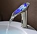 Produktbild Gangang LED Kalt-&Warm Automatische Sensor-Wasserhahn AC/DC 3 Farbe Becken Wasserhahn Wasser Geändert Druck LED Angetrieben durch Wasser Druck