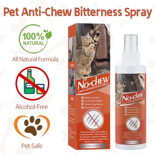 Pudxlre RC-US-CATD-1 Cat Deterrent Spray Indoor, 120Ml Cat Repellent Indoor For Cat And Kitten, No Scratch Spray thumb #4