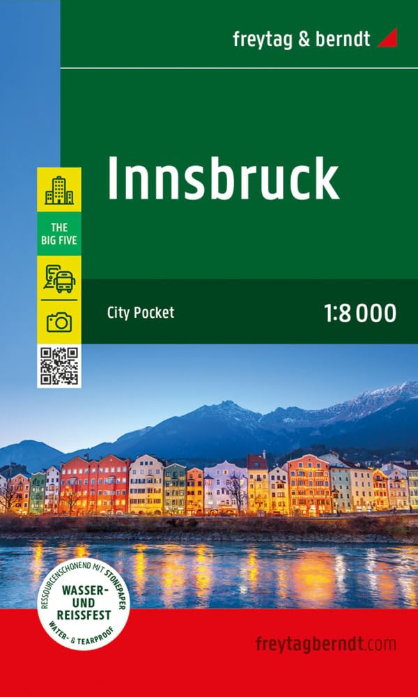 Innsbruck CP: City Pocket, Innenstadtplan, wasserfest und reißfest