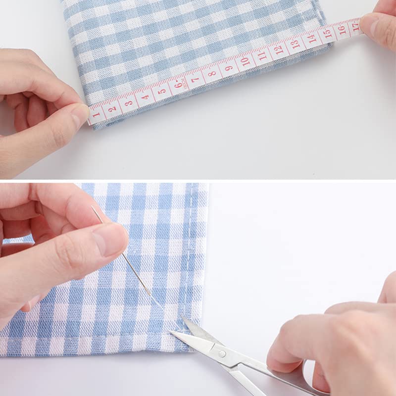 Portable Sewing Kit, Daily Repair Wide Application Plastic Sewing Box for Students Adults with Needle and Thread Kit (B24)