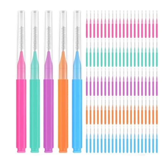 Kit Interdental Higiene Bucal com Fio Dental floss pick e Escova de Dente Interdental Dental Picks(60un)