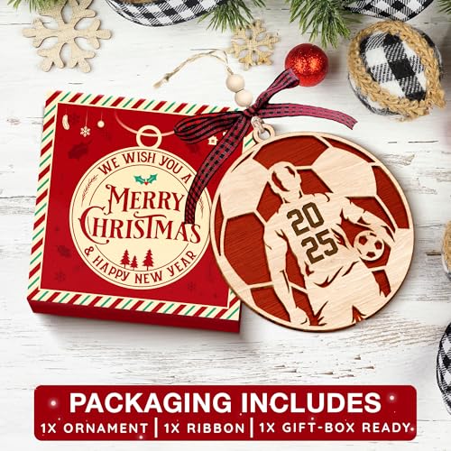 Soccer Ornaments for Christmas Tree - Perfect Soccer Gifts for Boys and Girls, Ideal Ornaments for Soccer Players and Coaches, 2025 Soccer-Ornament for Christmas Decoration - Image 6
