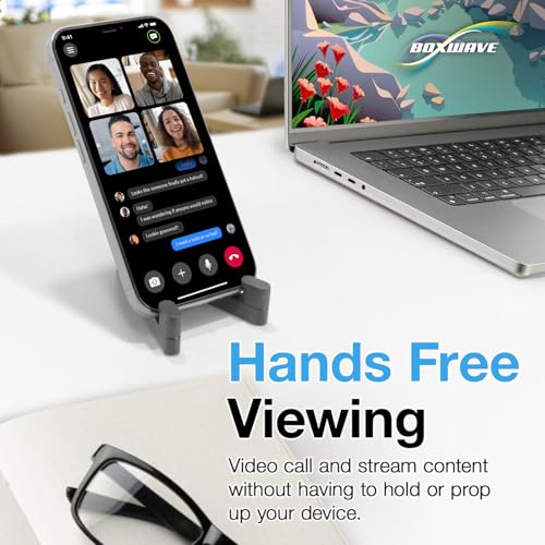 BoxWave Stand and Mount Compatible with Kindle Fire HD 7 (3rd Gen 2013) - Desktop Aluminum SoloStand, Adjustable Hands-Free Portable with Rubber Feet - Jet Black