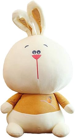 Amazon Hr株式会社 ぬいぐるみ クッション うさぎ キャラクター プレゼント 誕生日 肌触り 柔らかい ふわふわぬいぐるみ イエロー 65cm ぬいぐるみ おもちゃ