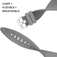 Vista 4 de for Samsung Galaxy Watch 3 45mm Bands, Soft Silicone 22mm Replacement Sport Wristbands for Samsung Gear S3 Frontier / S3 Classic/Galaxy Watch 46mm