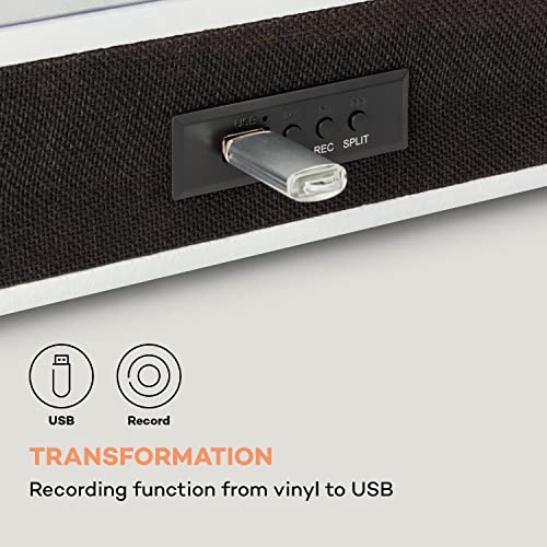 auna TT-Classic Plus Tourne-disque vinyle avec housse anti-poussière et platine Bluetooth avec fonction record 33/45/78… - Les Beatles, Paul McCartney, John Lennon, RIngo Starr, George Harrison auna TT-Classic Plus Tourne-disque vinyle avec housse anti-poussière et platine Bluetooth avec fonction record 33/45/78… – Image 6