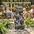 Outdoor Water Fountain Large - Stone Fountains with LED Light for Patio Yard Garden Backyard Decking Outdoor or Entryway Decor 30''