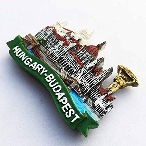 Budapest Ungheria Magnete da frigorifero 3D da viaggio Souvenir Gift Collection, Home & Kitchen Decorazione Magnetica Sticker Budapest Ungheria Frigorifero Magnete