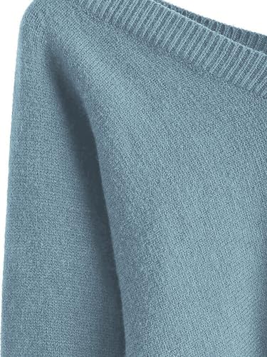 Image of ZAFUL Women's Cropped Sweater V-Neck Long Sleeve Pullover Jumper Knit Top | Crop Length, Ribbed Knit, Double V design, White sweater, Raglan sleeves, lantern sleeve, Fall & Winter, Loose fit, Oversized