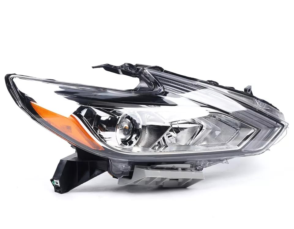 Front Headlight, for 2016-2018 Nissan Altima Halogen Headlight, 260109HS0A, 26010-9HS0A, NI2503247 Clear Projector Head Lamp Assembly (Right Passenger Side)