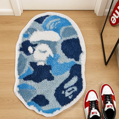 Tapete Bape 28x20 in Camo Azul Hypebeast BAPE miniatura 1