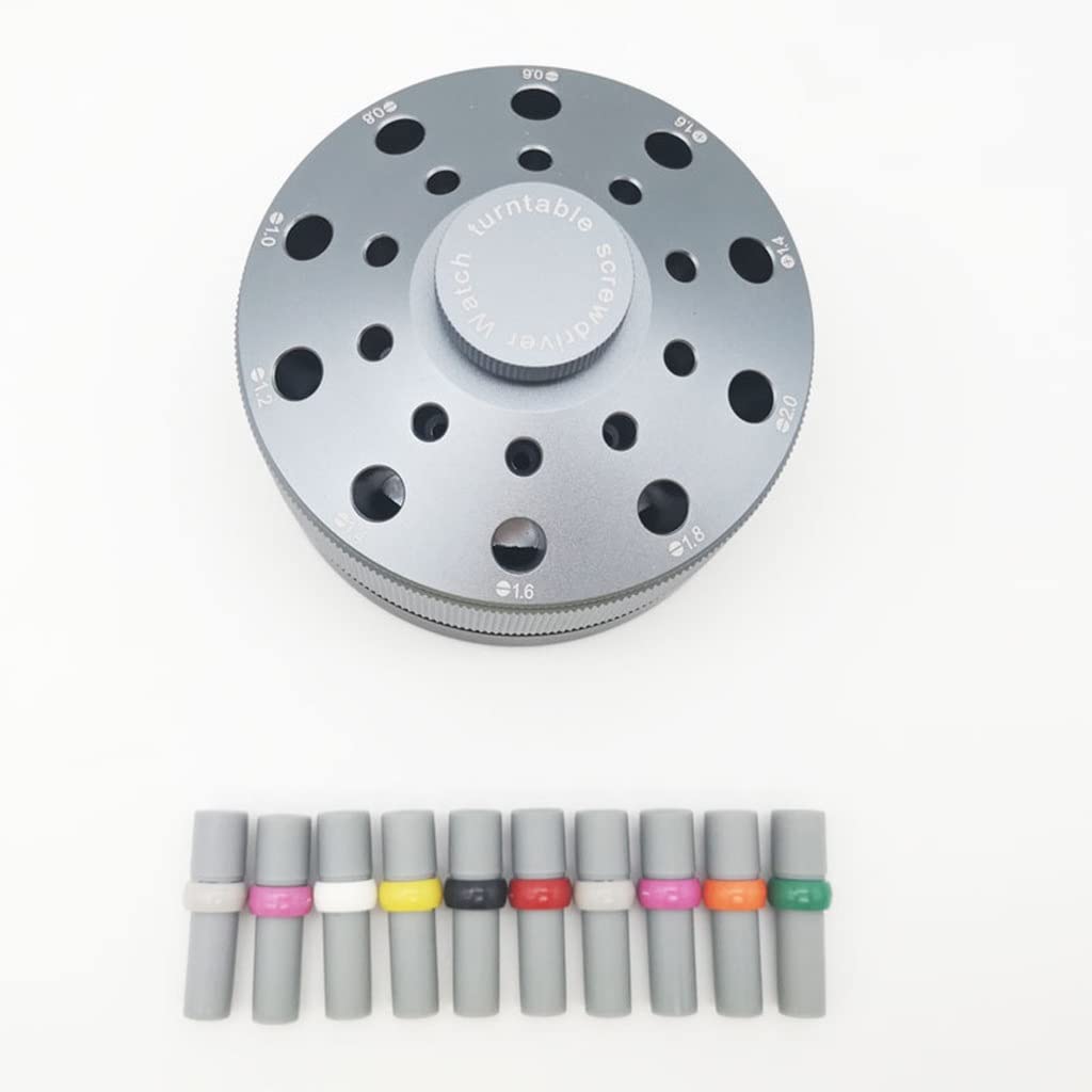 Cacciavite per Cinturini per Orologi, Giradischi Rotante, Accessori per Orologi, Kit di Strumenti per la Riparazione, Acciaio (Argento Talla ?nica)