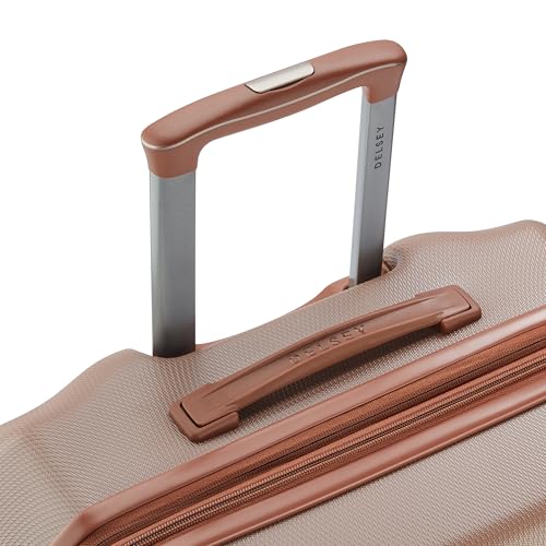 Image of DELSEY PARIS Paulette 69.5 cms Medium Check-in ABS /Polycarbonate Hard Sided 8 Wheels and Expandable Spinner Suitcase /Trolley Bag for Travel with TSA Lock- Brown