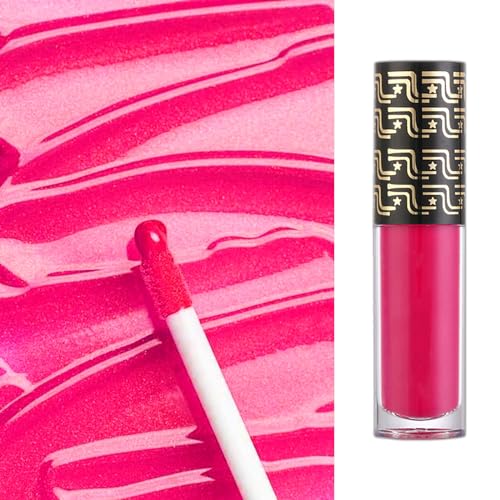 Hot Pink Liquid Lipstick Lip Gloss, Matte Red Lipsticks for Women Long Lasting, Waterproof Non-Sticky Full-Coverage Bright Pink Lips Gloss, Silky Not Fade Lip Stain,Tinted Lip Balm for Girls & Women - Image 6
