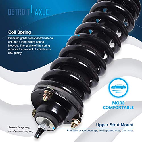 Image of Detroit Axle - 2 Front Struts for Toyota 2003-2023 4Runner 2007-2014 FJ Cruiser 2005-2015 Tacoma, Complete Struts w /Coil Spring 2006 2007 2008 2009 2010 2011 2012 2013 2014 Replacement