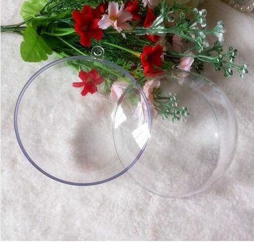 Bath Bomb Mold, Windspeed DIY Clear Hemisphere Ball Mold for Wedding Party Christmas Ball Ornaments Decor Gift - 3 Size/15 Set/30 Piece