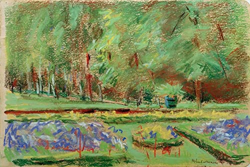 Wannseegarten Max Liebermann poster toile 58x90cm pour décoration salon