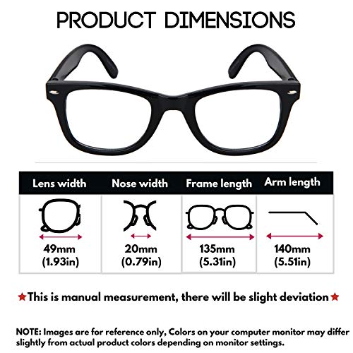 Edge I-Wear 3 Pack Classic Black Horned Rim Sunglasses For Men Women Color Mirrroed & Clear Lens 100% UV400 Protection3