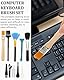 KEMUZ 10 Stück Nylon Antistatische Bürste Antistatik Reinigungsbürsten Set, Computer Tastatur Bürste, Kunststoff Antistatisch für Reinigung PC, Tastatur, Leitfähigen Boden, Motherboards