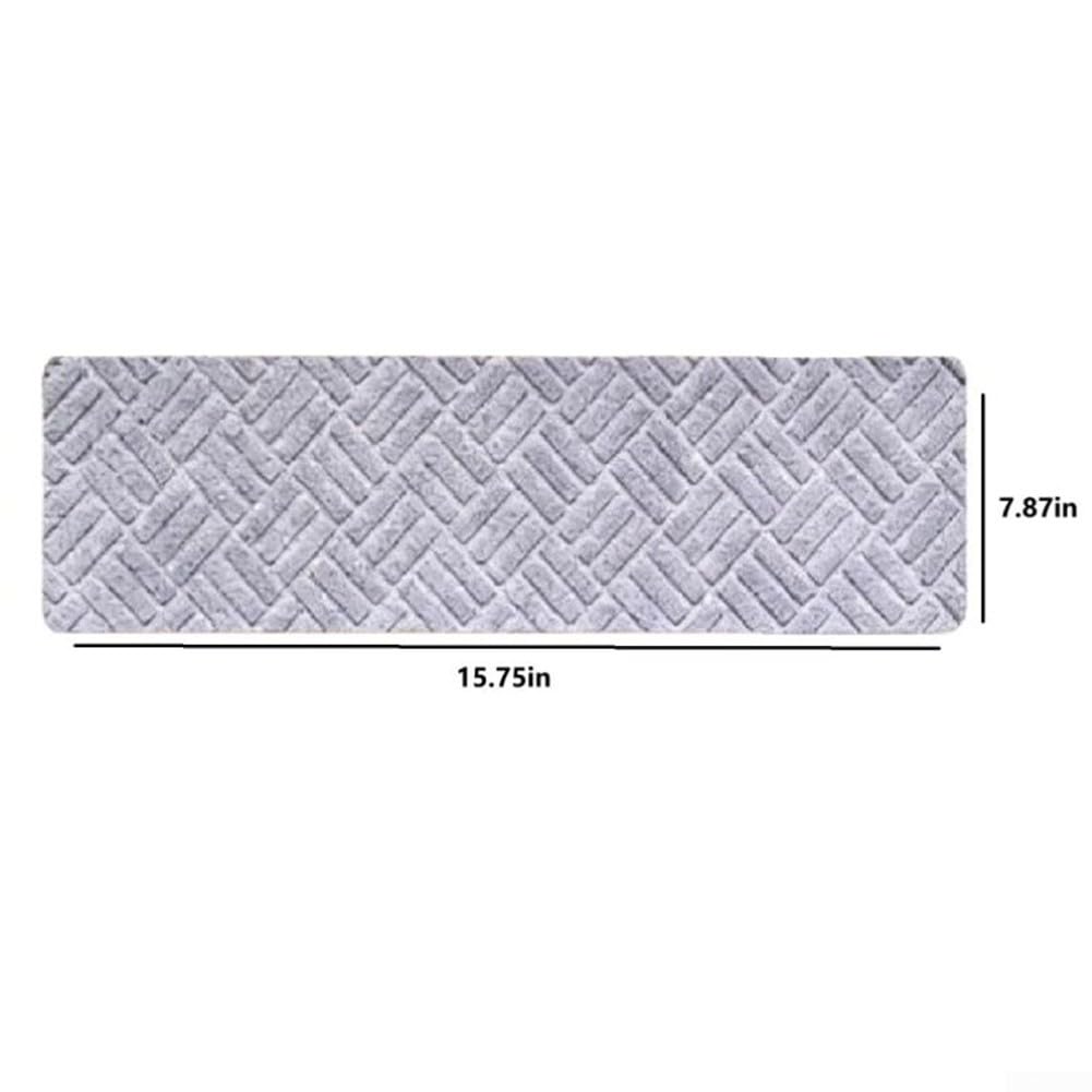 GLOBALHUT Tappeti per Scale Antiscivolo 15.75x7.87in Sicuri(Diamond Black)